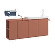 HABITAT ET JARDIN - Meuble Vasque "Ferla 110" - 110 x 22 x 45 cm - Matte Cinnamon - vignette