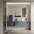 HABITAT ET JARDIN - Meuble Vasque "Ferla 110" - 110 x 22 x 45 cm - Petrol Blue - vignette
