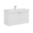 HABITAT ET JARDIN - Meuble Vasque "Desna 100" - 100 x 45 x 58 cm - Matte White - vignette