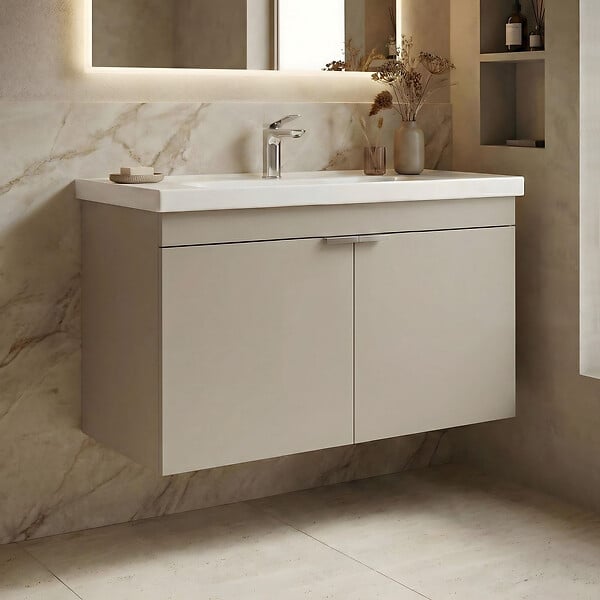 HABITAT ET JARDIN - Meuble Vasque "Desna 80" - 80 x 45 x 58 cm - Sand - large