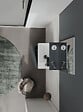HABITAT ET JARDIN - Ensemble Meuble Vasque avec Miroir (2 Pièces) "Conza 45" - 45 x 26 x 75 cm - Matte Anthracite - vignette