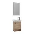 HABITAT ET JARDIN - Ensemble Meuble Vasque avec Miroir (2 Pièces) "Begonya 55" - 53 x 33 x 75 cm - Oak - vignette