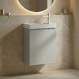 HABITAT ET JARDIN - Meuble Vasque "Ferla 40" - 40 x 22 x 50 cm - Matte Cashmere - vignette