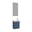 HABITAT ET JARDIN - Ensemble Meuble Vasque avec Miroir (2 Pièces) "Ferla 40" - 40 x 22 x 50 cm - Matte Blue - vignette