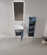 HABITAT ET JARDIN - Ensemble Meuble Vasque avec Miroir (2 Pièces) "Ferla 40" - 40 x 22 x 50 cm - Matte Blue - vignette