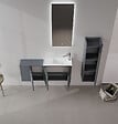 HABITAT ET JARDIN - Meuble Vasque "Ferla 110" - 110 x 22 x 45 cm - Matte Anthracite - vignette