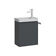 HABITAT ET JARDIN - Meuble Vasque "Ferla 40" - 40 x 22 x 50 cm - Matte Anthracite - vignette
