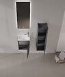 HABITAT ET JARDIN - Meuble Vasque "Ferla 40" - 40 x 22 x 50 cm - Matte Anthracite - vignette