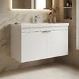 HABITAT ET JARDIN - Meuble Vasque "Desna 80" - 80 x 45 x 58 cm - Matte White - vignette