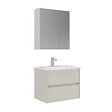 HABITAT ET JARDIN - Ensemble Meuble Vasque avec Miroir (2 Pièces) "Arno 65" - 65 x 45 x 52 cm - Cashmere - vignette