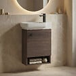 HABITAT ET JARDIN - Meuble Vasque "Begonya 55" - 53 x 33 x 75 cm - Dark Walnut - vignette