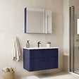 HABITAT ET JARDIN - Ensemble Meuble Vasque avec Miroir (2 Pièces) "Bari 85 v2" - 85 x 45 x 55 cm - Matte Navy Blue - vignette
