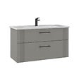 HABITAT ET JARDIN - Meuble Vasque "Bari 100 v2" - 100 x 45 x 55 cm - Matte Cashmere - vignette