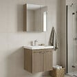 HABITAT ET JARDIN - Ensemble Meuble Vasque avec Miroir (2 Pièces) "Desna 60" - 60 x 45 x 58 cm - Oak - vignette