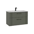 HABITAT ET JARDIN - Meuble Vasque "Bari 85 v2" - 85 x 45 x 55 cm - Matte Green - vignette