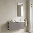 HABITAT ET JARDIN - Ensemble Meuble Vasque avec Miroir (2 Pièces) "Ferla 110" - 110 x 22 x 45 cm - Matte Mink - vignette