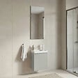HABITAT ET JARDIN - Ensemble Meuble Vasque avec Miroir (2 Pièces) "Ferla 40" - 40 x 22 x 50 cm - Matte Cashmere - vignette