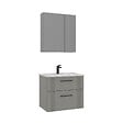 HABITAT ET JARDIN - Ensemble Meuble Vasque avec Miroir (2 Pièces) "Bari 65 v2" - 65 x 45 x 55 cm - Matte Cashmere - vignette