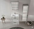 HABITAT ET JARDIN - Ensemble Meuble Vasque avec Miroir (2 Pièces) "Bari 65 v2" - 65 x 45 x 55 cm - Matte Cashmere - vignette