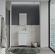 HABITAT ET JARDIN - Ensemble Meuble Vasque avec Miroir (2 Pièces) "Conza 45" - 45 x 26 x 75 cm - White - vignette