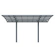 DIRECT-ABRIS - Carport Aluminium Autoportant BOLTON - 500 x 300 – 1 Voiture - Toiture en Polycarbonate Traite Anti-UV - vignette