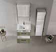 HABITAT ET JARDIN - Armoire de Salle de Bain "Bari 40" - 40 x 32 x 138 cm - Matte Green - vignette