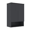 HABITAT ET JARDIN - Armoire de Salle de Bain "Bosco Lume 70" - 70 x 36 x 100 cm - Matte Anthracite - vignette