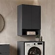 HABITAT ET JARDIN - Armoire de Salle de Bain "Bosco Lume 70" - 70 x 36 x 100 cm - Matte Anthracite - vignette
