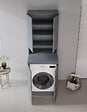 HABITAT ET JARDIN - Armoire de Salle de Bain "Bosco Lume 70" - 70 x 36 x 100 cm - Matte Anthracite - vignette
