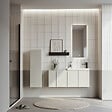 HABITAT ET JARDIN - Armoire de Salle de Bain "Ferla 30" - 30 x 25 x 100 cm - Matte Cashmere - vignette