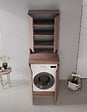 HABITAT ET JARDIN - Armoire de Salle de Bain "Bosco Lume 70" - 70 x 36 x 100 cm - Dark Walnut - vignette