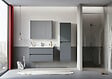 HABITAT ET JARDIN - Armoire de Salle de Bain "Arno 40" - 40 x 27 x 138 cm - Anthracite - vignette