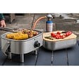 SAHARA - Barbecue à Gaz Portable Compact 2,7kW Grille Fonte Mini Barbecue de Table Inox Kit Planche à Découper Bois 2/4 Personnes Sahara - vignette