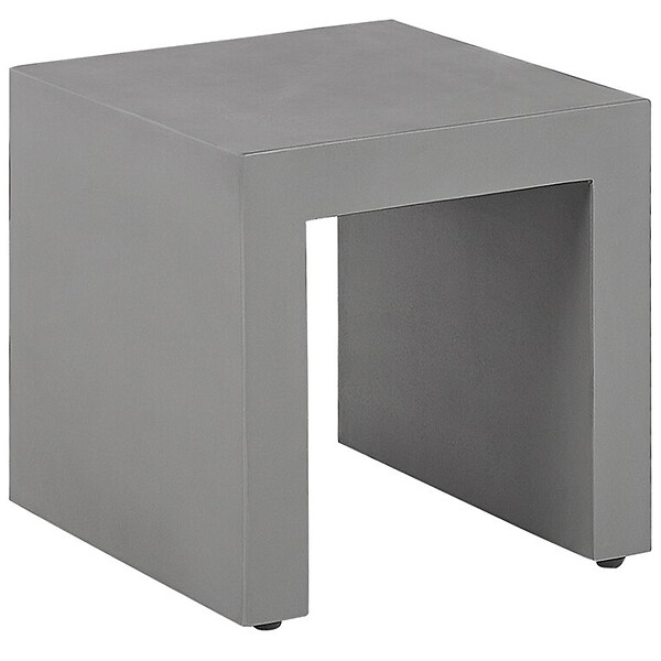 BELIANI - Lot de 2 chaises de jardin TARANTO Béton Gris - large