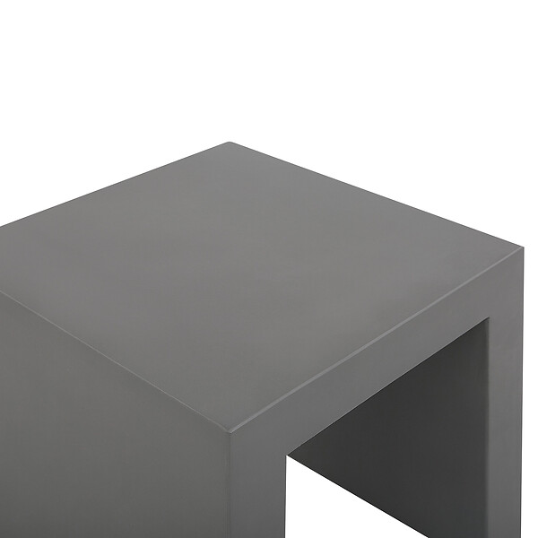 BELIANI - Lot de 2 chaises de jardin TARANTO Béton Gris - large