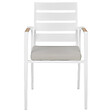 BELIANI - Lot de 6 chaises de jardin avec coussins TAVIANO Métal Gris - vignette