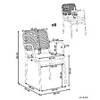 BELIANI - Lot de 8 chaises de jardin avec coussins TACENO Métal Blanc - vignette