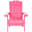 BELIANI - Chaise de jardin ADIRONDACK Rose - vignette