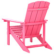 BELIANI - Chaise de jardin ADIRONDACK Rose - vignette