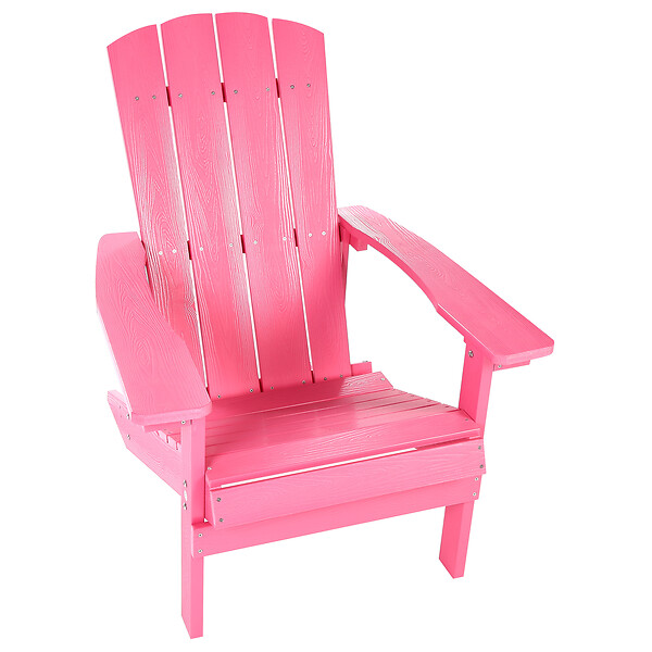 BELIANI - Chaise de jardin ADIRONDACK Rose - large