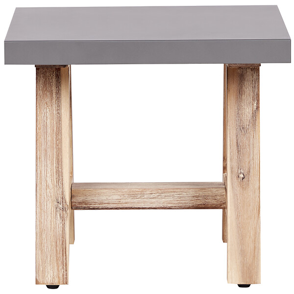 BELIANI - Tabouret de jardin TONNARE Béton Gris - large