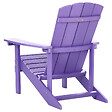 BELIANI - Chaise de jardin ADIRONDACK Pourpre - vignette