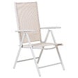 BELIANI - Lot de 6 chaises de jardin CATANIA Métal Beige - vignette