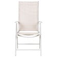 BELIANI - Lot de 6 chaises de jardin CATANIA Métal Beige - vignette