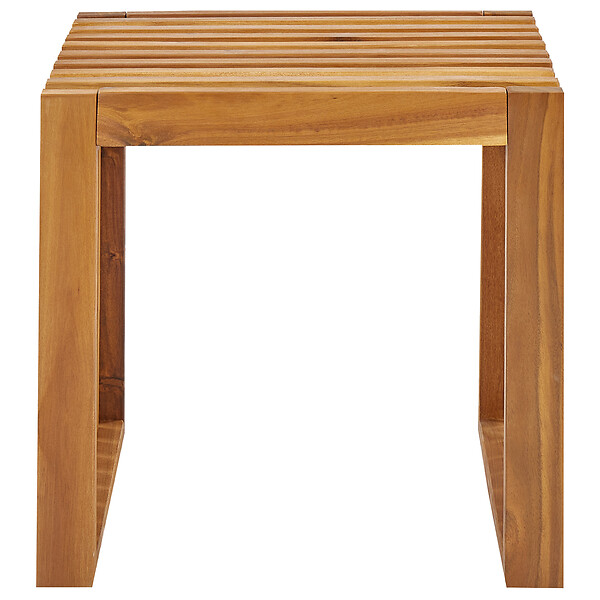 BELIANI - Lot de 3 tabourets de jardin BELLANO Acacia Marron - large