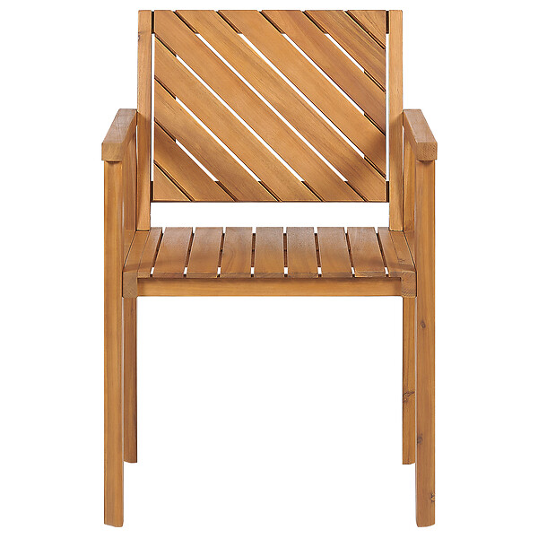 BELIANI - Chaise de jardin BARATTI Acacia Marron - large