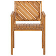 BELIANI - Chaise de jardin BARATTI Acacia Marron - vignette