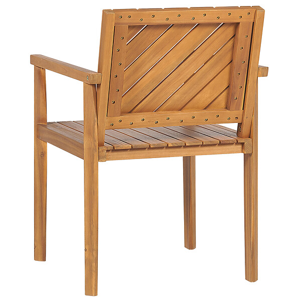 BELIANI - Chaise de jardin BARATTI Acacia Marron - large