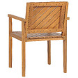 BELIANI - Chaise de jardin BARATTI Acacia Marron - vignette