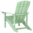 BELIANI - Chaise de jardin ADIRONDACK Vert clair - vignette